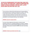 NR 668 CEA COMPREHENSIVE TEST BANK FINAL EXAM 2026 &NewLine;2027 ACTUAL TEST BANK EXAM &comma; COMPLETE QUESTIONS AND &NewLine;CORRECT DETAILED ANSWERS VERIFIED 100&percnt; LATEST &NewLine;UPDATE BESR FOR EXAM PREP 2026 -2027  