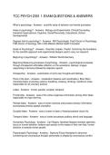 TCC PSYCH 2301 1 EXAM QUESTIONS & ANSWERS