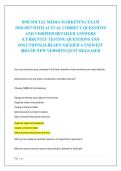 DMI SOCIAL MEDIA MARKETING EXAM &NewLine;2026&sol;2027 WITH ACTUAL CORRECT QUESTIONS &NewLine;AND VERIFIED DETAILED ANSWERS &NewLine;&vert;CURRENTLY TESTING QUESTIONS AND &NewLine;SOLUTIONS&vert;ALREADY GRADED A&plus;&vert;NEWEST &NewLine;&vert;BRAND NEW VERSION&excl;&excl;&vert;JUST RELEASED 