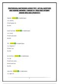 PROFESSIONAL BARTENDING LICENSE TEST &vert; ACTUAL QUESTIONS AND VERIFIED ANSWERS &vert; GRADED A&plus; &vert;PASS FIRST ATTEMPT &vert;BRAND NEW 2026 UPDATE&excl;&excl;&excl;&excl;&excl;&excl;