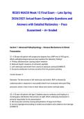 REGIS NU650 Week 15 Final Exam &ndash; Late Spring 2026&sol;2027 Actual Exam Complete Questions and Answers with Detailed Rationales &ndash; Pass Guaranteed &ndash; A&plus; Graded
