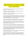 EFMB Traumatic Brain Injury Management in Prolonged Field Care &lpar;CPG ID&colon;63&rpar; with all Correct & 100&percnt; Verified Answers &vert;Already Graded A&plus;