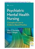 Test Bank For Psychiatric Mental Health Nursing by Mary Townsend 9th Edition latest updated 2026&sol;2027 exam guide&period;