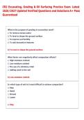 CR2 Excavating&comma; Grading & Oil Surfacing Practice Exam  Latest &NewLine;2026&sol;2027 Updated Verified Questions and Solutions A&plus; Pass &NewLine;Guaranteed