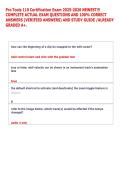 Pro Tools 110 Certification Exam 2025-2026 NEWEST&excl;&excl;&excl; &NewLine;COMPLETE ACTUAL EXAM QUESTIONS AND 100&percnt; CORRECT &NewLine;ANSWERS &lpar;VERIFIED ANSWERS&rpar; AND STUDY GUIDE &sol;ALREADY &NewLine;GRADED A&plus;&period;