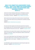 WGU C182 Objective Assessment Study Guide Practice Questions and Answers 2026