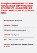 FIFA Agent ACTUAL EXAM 2026 -2027