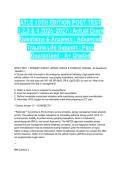 ATLS 10TH EDITION POST TEST 1&comma;2&comma;3 & 4 2026-2027 &vert; Actual Exam Questions & Answers &vert; Advanced Trauma Life Support &vert; Pass Guaranteed - A&plus; Graded