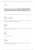 national real estate EXAM A&plus; GRADE ASSURED COMPLETE SOLUTIONS AND VERIFIED ANSWERS