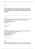 med surg EXAM A&plus; GRADE ASSURED COMPLETE SOLUTIONS AND VERIFIED ANSWERS