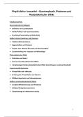 Physik Abitur Lernzettel &ndash; Quantenphysik&comma; Photonen und Photoelektrischer Effekt