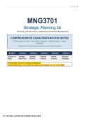 MNG3701 Strategic Management 3A Exam Notes 2026 &vert; Complete Summary&comma; Case Studies & Model Answers &lpar;UNISA&rpar;