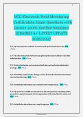 NCC Electronic Fetal Monitoring Certification Exam Prep&colon; 700&plus; Q&A with Rationales