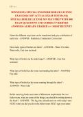 MINNESOTA SPECIAL ENGINEER BOILER LICENSE EXAM 2026&sol; 2027 ACTUAL EXAM TEST BANK&vert; SPECIAL BOILER LICENSE MN TEST PREP WITH 400 EXAM QUESTIONS AND CORRECT VERIFIED ANSWERS&sol; ALREADY GRADED A&plus;&sol; MOST RECENT&excl;&excl;