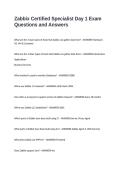 Zabbix Certified Specialist Day 1 Exam Questions and Answers