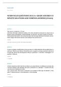 NCLEX RN EXAM A&plus; GRADE ASSURED COMPLETE SOLUTIONS AND VERIFIED ANSWERS
