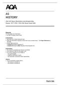 AQA AS History Revolution and dictatorship&colon; &NewLine;Russia&comma; 1917&ndash;1953  &lpar;7041&sol;2N&rpar; Study Guide 2026