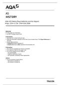 AQA AS History Royal Authority and the Angevin &NewLine;Kings&comma; 1154&ndash;1 216  &lpar;7041&sol;2A&rpar; 2026