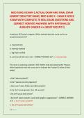 MED SURG II EXAM 2 ACTUAL EXAM AND FINAL EXAM &NewLine;NEWEST 2026 TEST BANK&vert; MED SURG 2 - EXAM 2 NCLEX &NewLine;EXAM WITH COMPLETE 70 REAL EXAM QUESTIONS AND &NewLine;CORRECT VERIFIED ANSWERS WITH RATIONALES&sol; &NewLine;ALREADY GRADED A&plus; &lpar;MOST RECENT&excl;&excl;&rpar;
