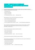 AZ036 - AEPA Early Childhood Education - English &lpar;ENU&rpar; Questions and Answers&period;