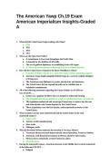 The American Yawp Ch&period;19 Exam American Imperialism Insights-Graded A