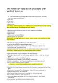 The American Yawp Exam Questions with Verified Solutions