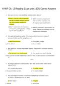 YAWP Ch&period; 12 Reading Exam with 100&percnt; Correct Answers
