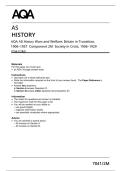 AQA AS History The quest for political stability&colon; Germany&comma; &NewLine;1871&ndash;1991 Component 1L  Empire to democracy&comma; &NewLine;1871&ndash;1929 &lpar;7041&sol;1L&rpar; 2026