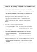 YAWP Ch&period; 24 Reading Exam with Accurate Solutions