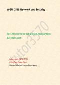 WGU D315 Network and Security Study Guide Questions and Answers