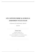 ATI Capstone Medical-Surgical Assessment NCLEX Exam 2026&sol;2027 &vert; Nursing &vert; All Questions and Verified Solutions