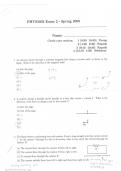 PHYS 2002 EXAM 2 PRACTICE TEST 2 WITH ACCURATE SOLUTIONS