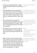 Pathophysiology Quiz 1 &ndash; Study Guide and Practice Questions with Answers &ndash; Nursing Exam Preparation Material