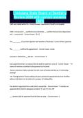 Louisiana State Board of Dentistry Review 2020 with correct answers 100&percnt;