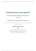 NCOEMS Practice Exam 2026&sol;2027 &vert; North Carolina EMS Certification &vert; EMT & Paramedic Practice Examination
