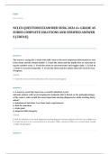 med surg EXAM A&plus; GRADE ASSURED COMPLETE SOLUTIONS AND VERIFIED ANSWERS