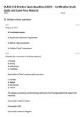 CMMC CCP Practice Exam Questions &lpar;2025&rpar; &ndash; Certification Study Guide and Exam Prep Material