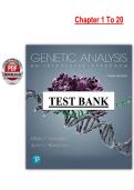 Genetic Analysis&colon; An Integrated Approach&comma; 3rd Edition &ndash; Test Bank &ndash; Sanders
