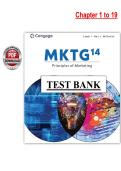 MKTG&colon; Principles of Marketing&comma; 14th Edition &ndash; Test Bank &ndash; Lamb