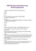 PEPP Version A Questions and Verified Responses&period;