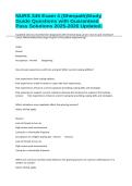 NURS 345 Exam 4 &lpar;Sherpath&rpar;Study Guide Questions with Guaranteed Pass Solutions 2025-2026 Updated&period; 