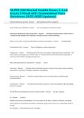 NURS 345 Mental Health Exam 1 And Exam 2 Final with Guaranteed Pass Solutions 2025-2026 Updated&period;&NewLine;&NewLine;