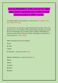 TEXAS PROPERTY AND CASUALTY &lpar;2026&rpar; &NewLine;comprehensive questions and verified detailed &NewLine;solutions graded a&plus;&vert;100&percnt; correct&excl;&excl; 