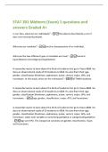 STAT 201 Midterm &lpar;Exam&rpar; 1 questions and&NewLine;answers Graded A&plus;