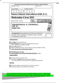Pearson Edexcel International GCSE Mathematics A Modular&NewLine;&lpar;4WM2H&sol;01R&rpar; Question Paper 2HR And Mark Scheme 2025