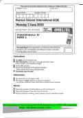 Pearson Edexcel International GCSE Mathematics B &lpar;4MB1&sol;01&rpar; Question&NewLine;Paper And Mark Scheme 2025