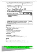 Pearson Edexcel International GCSE Mathematics B &lpar;4MB1&sol;02&rpar;&NewLine;Question Paper And Mark Scheme 2025