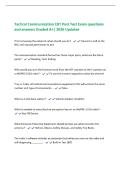 Tactical Communication CBT Post Test Exam questions&NewLine;and answers Graded A&plus;&vert; 2026 Updated