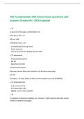 TDL Fundamentals OSA School Exam questions and&NewLine;answers Graded A&plus;&vert; 2026 Updated