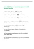 UIUC MCB 450 Exam 2 questions and answers Graded&NewLine;A&plus;&vert; 2026 Updated